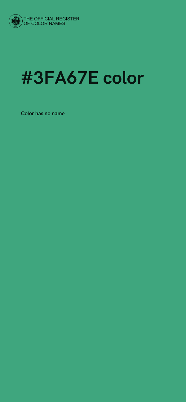 #3FA67E color image