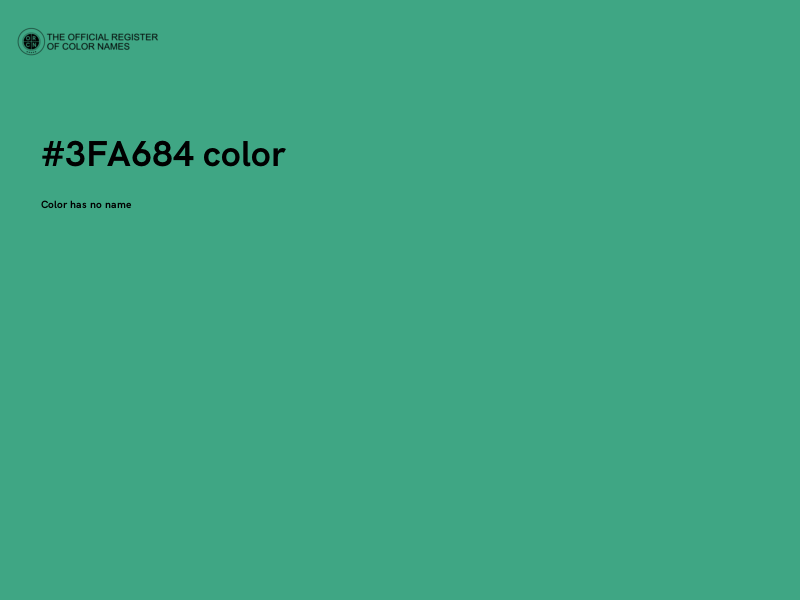 #3FA684 color image