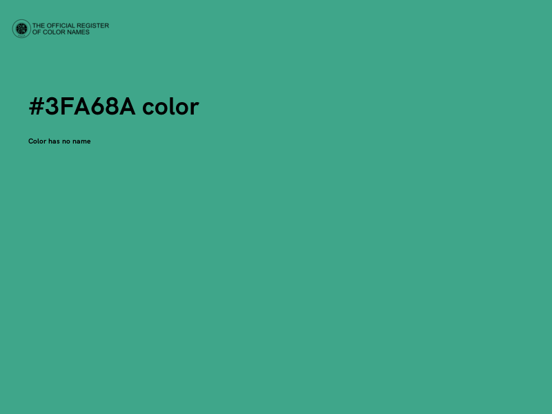 #3FA68A color image