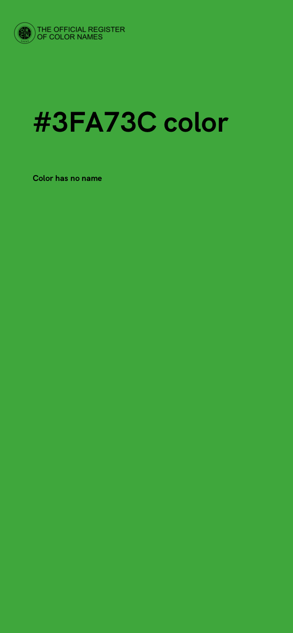 #3FA73C color image