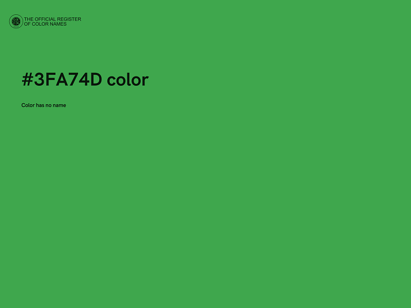 #3FA74D color image