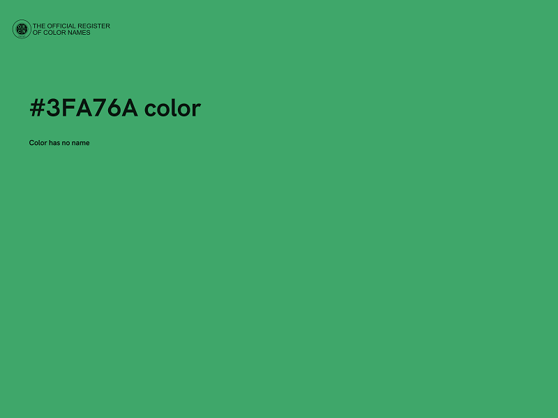 #3FA76A color image