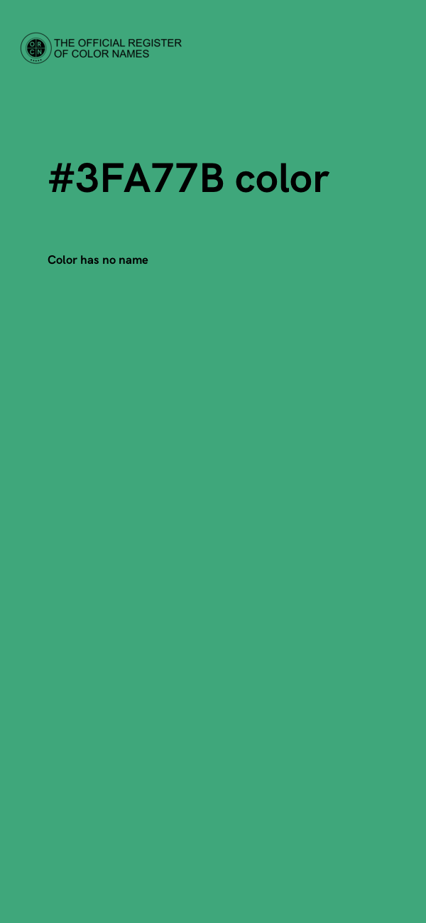 #3FA77B color image