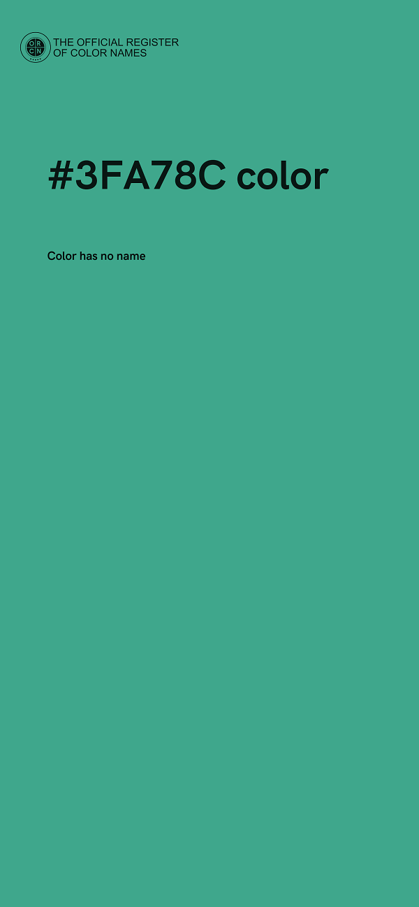 #3FA78C color image