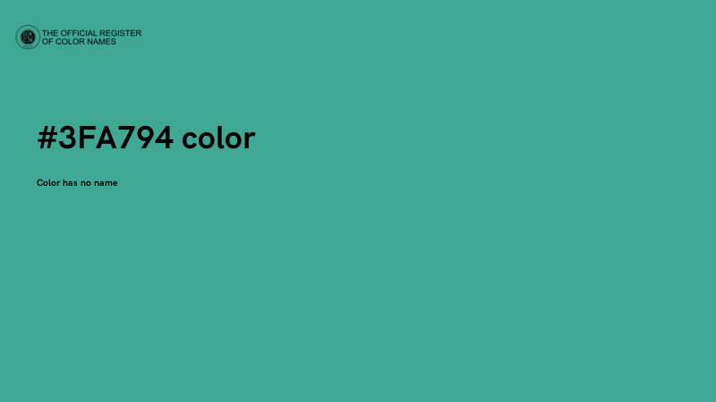 #3FA794 color image