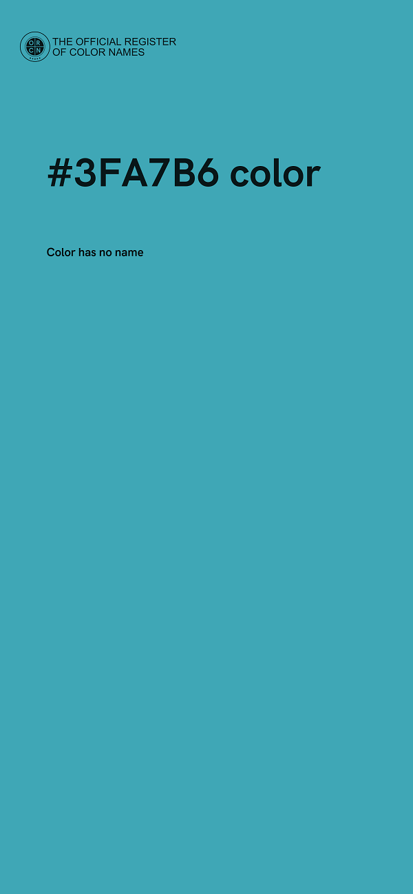 #3FA7B6 color image