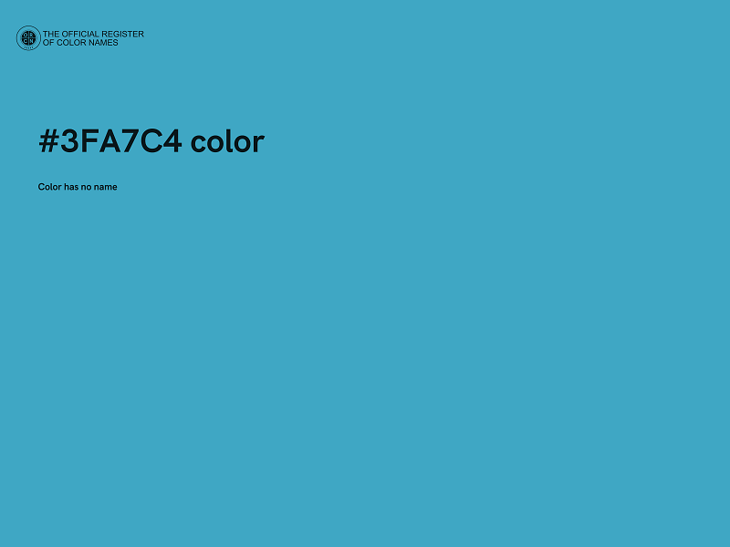 #3FA7C4 color image