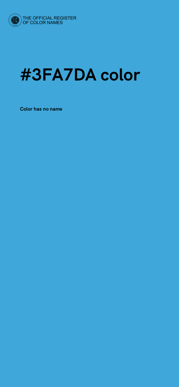 #3FA7DA color image