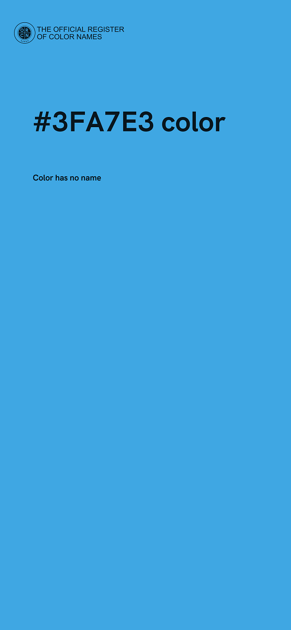 #3FA7E3 color image