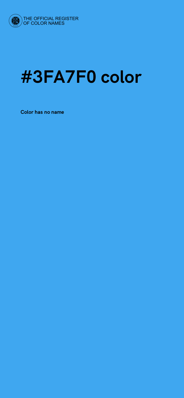 #3FA7F0 color image