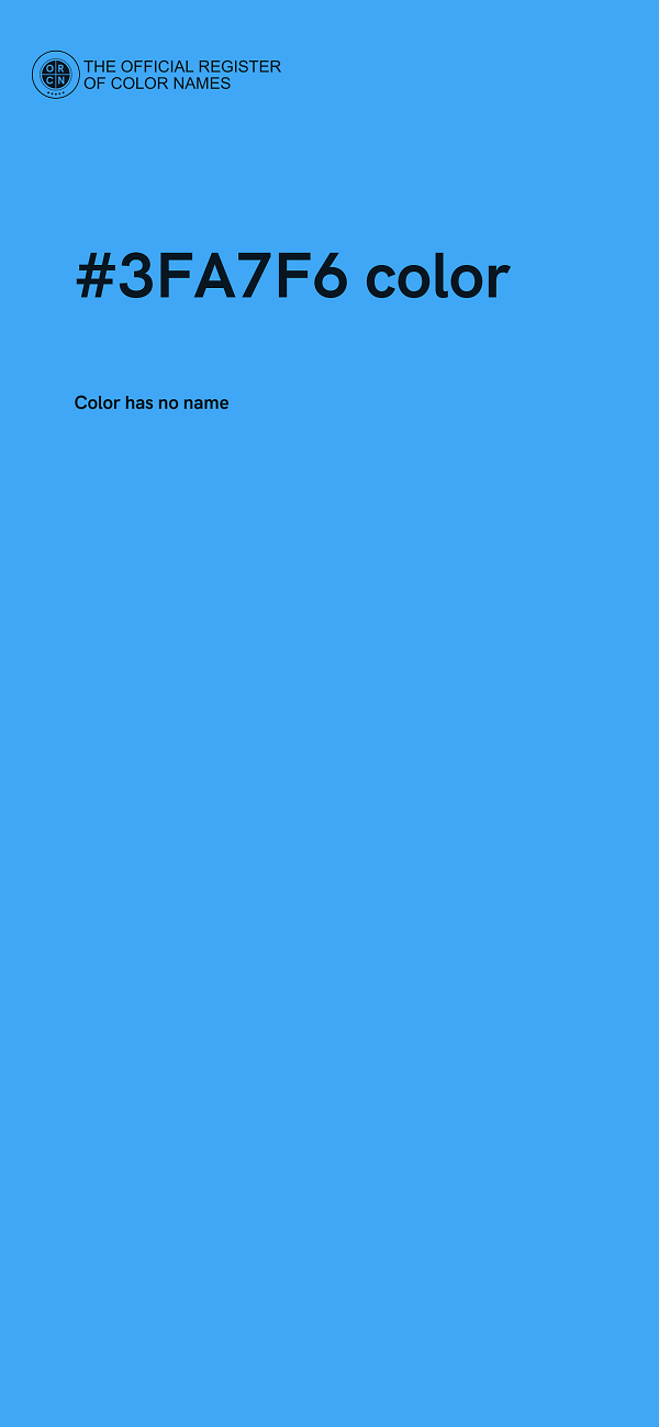 #3FA7F6 color image