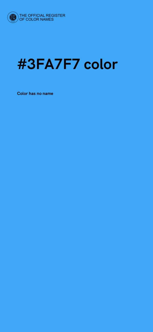 #3FA7F7 color image