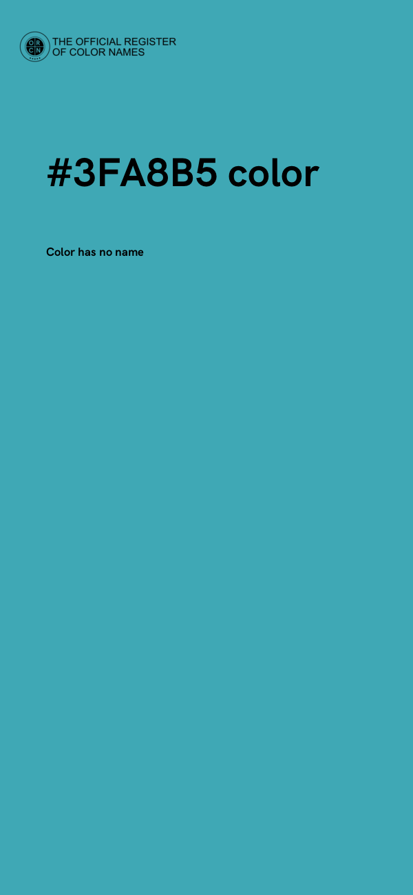 #3FA8B5 color image