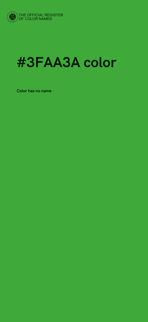 #3FAA3A color image