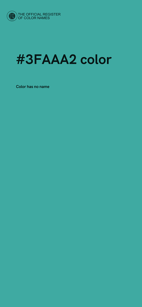 #3FAAA2 color image