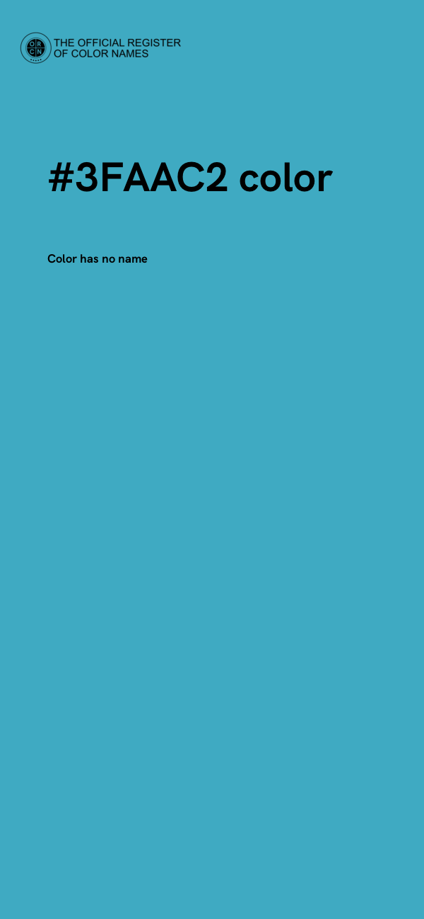 #3FAAC2 color image