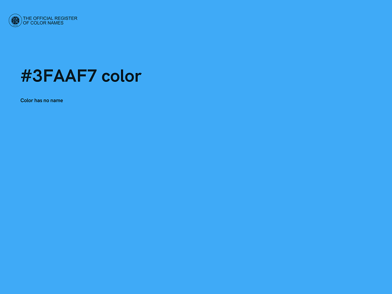 #3FAAF7 color image