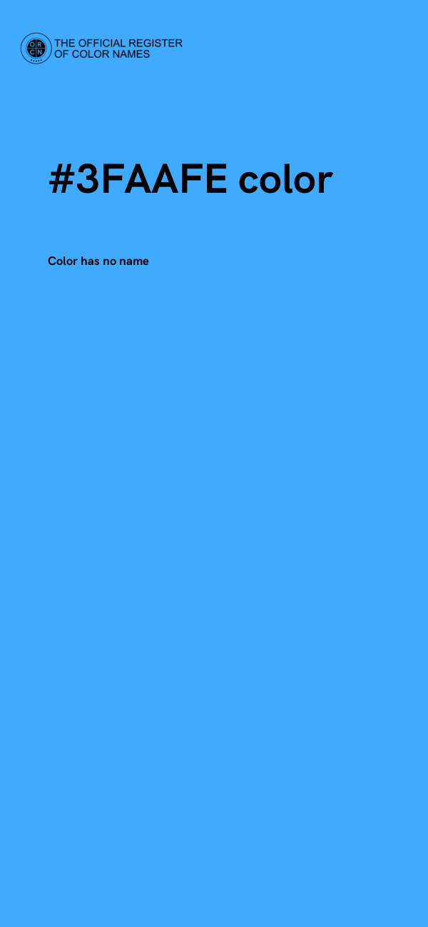 #3FAAFE color image
