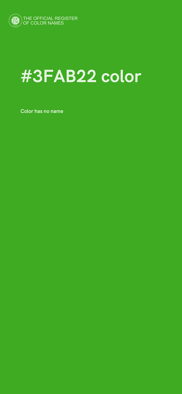 #3FAB22 color image