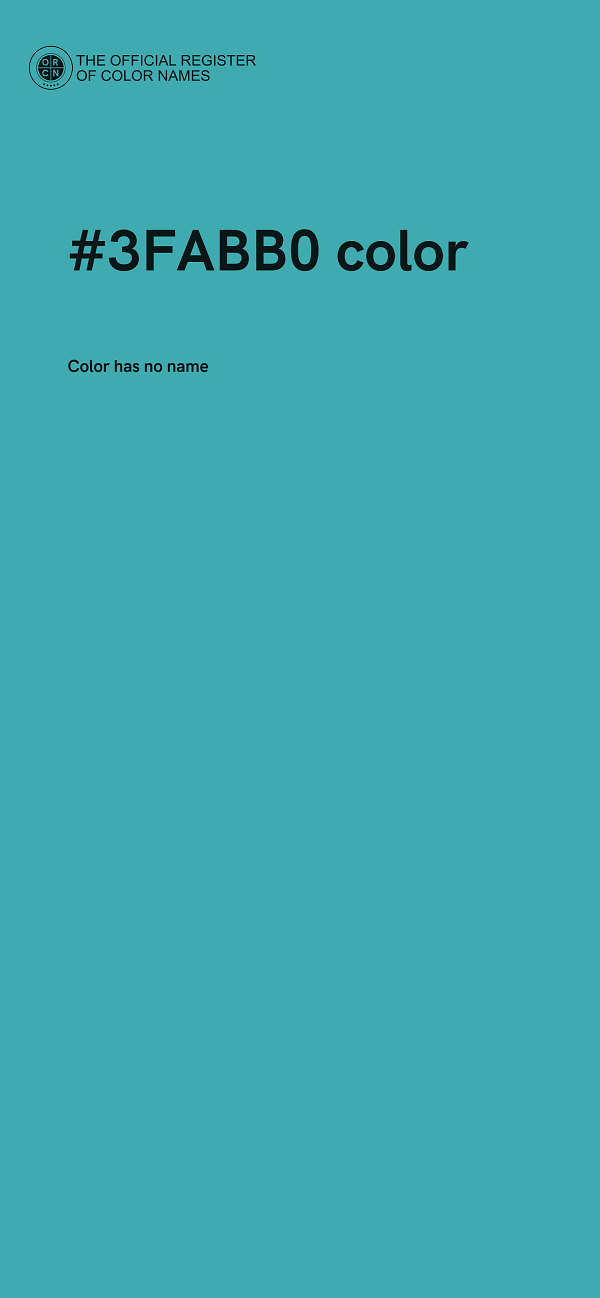 #3FABB0 color image