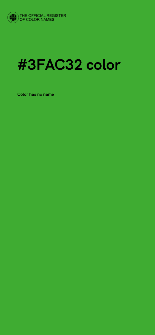 #3FAC32 color image