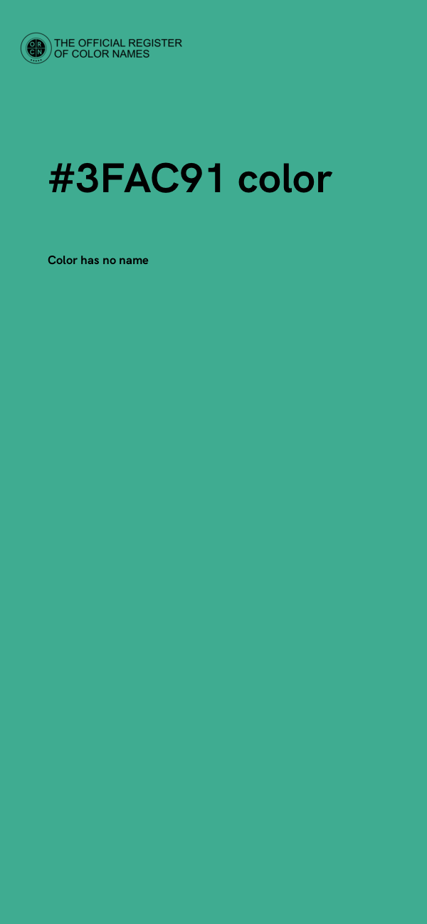 #3FAC91 color image