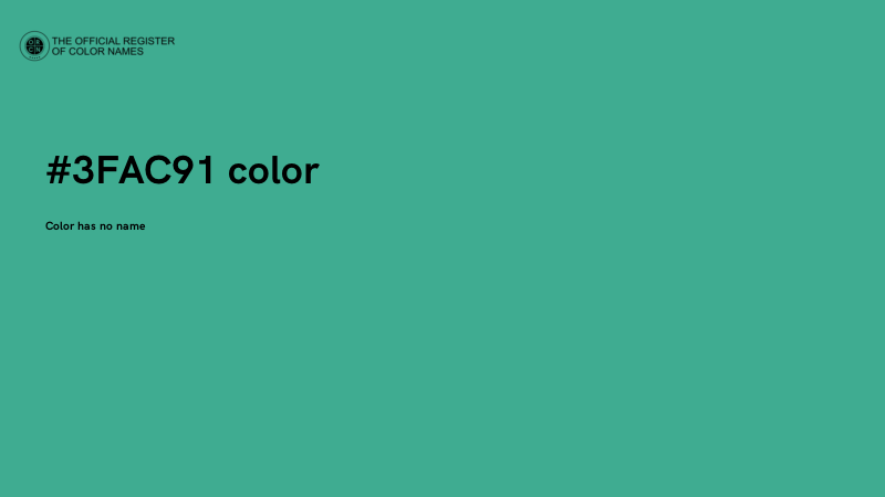 #3FAC91 color image