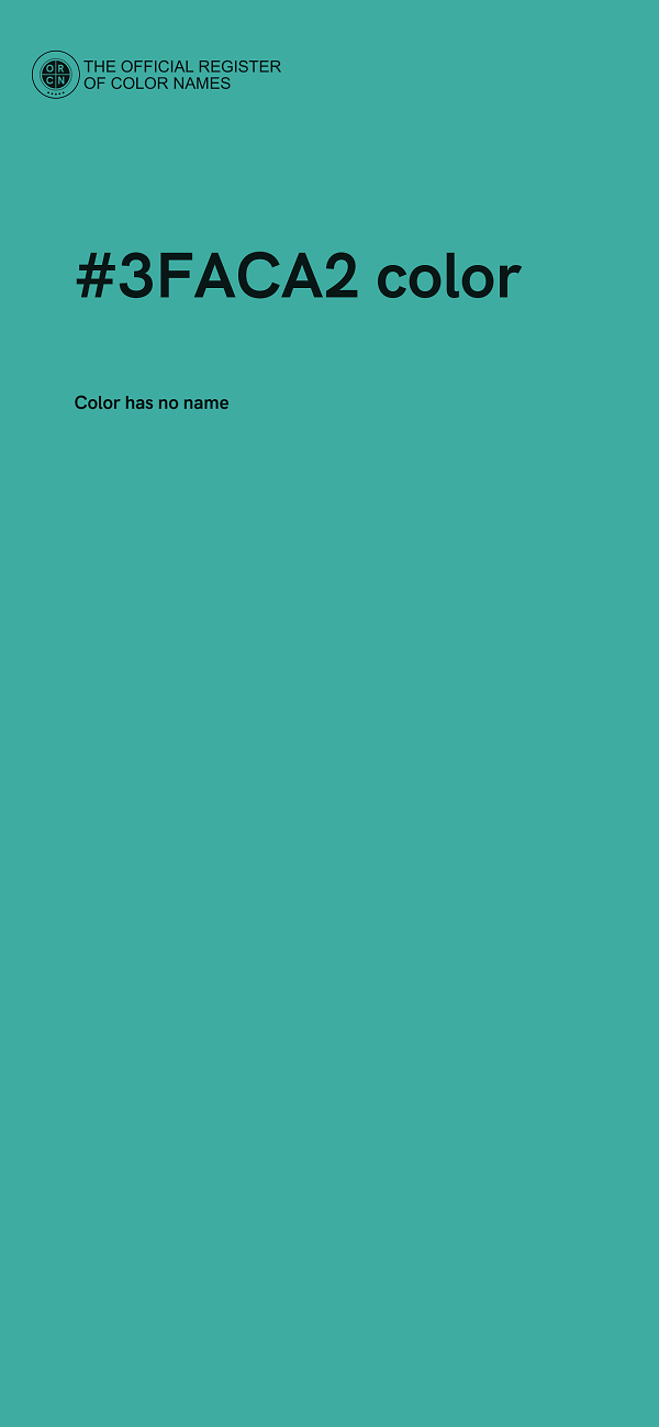 #3FACA2 color image