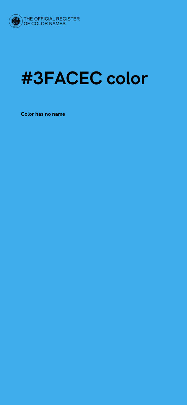 #3FACEC color image