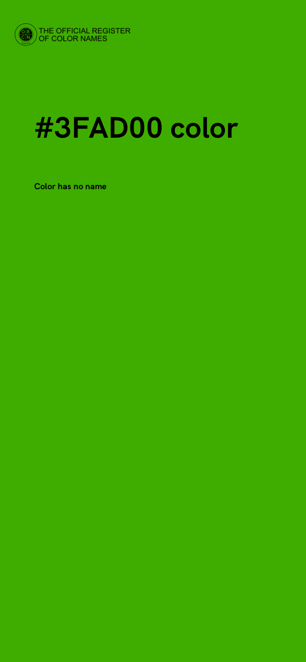 #3FAD00 color image