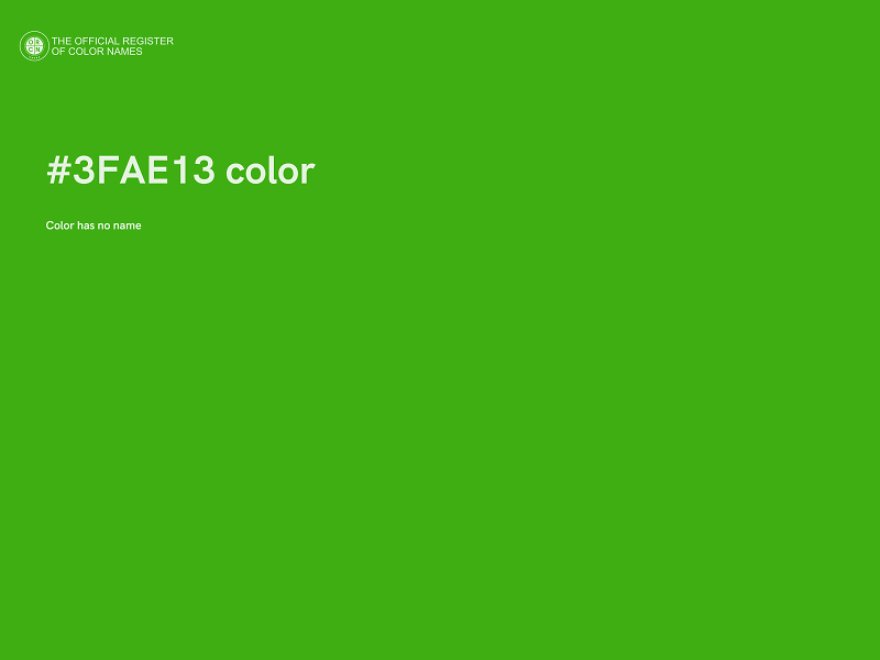 #3FAE13 color image