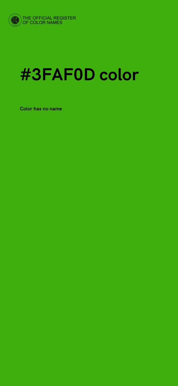 #3FAF0D color image