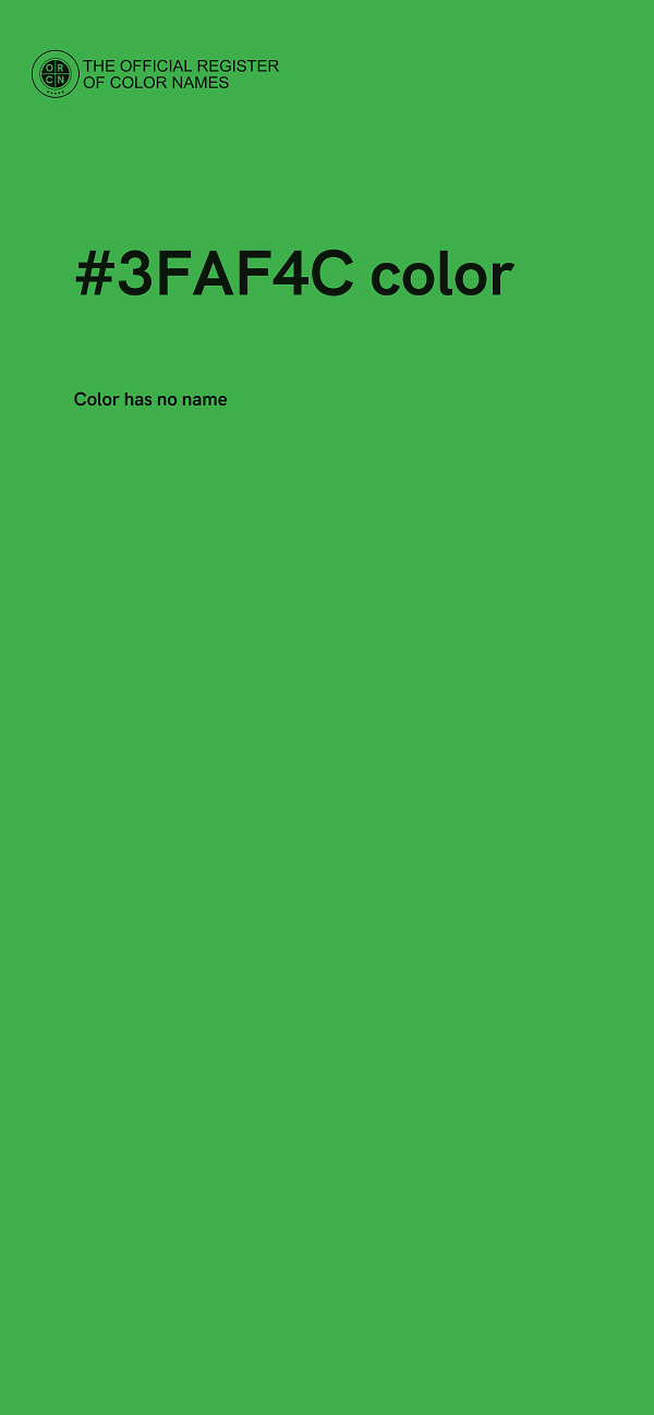 #3FAF4C color image
