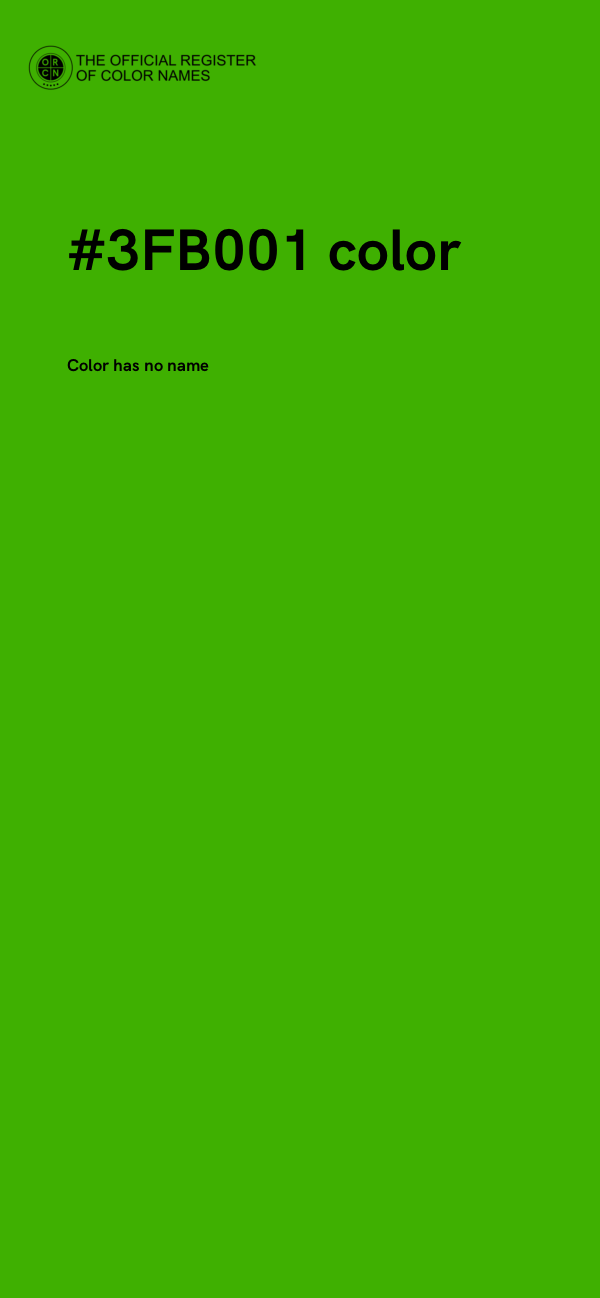 #3FB001 color image