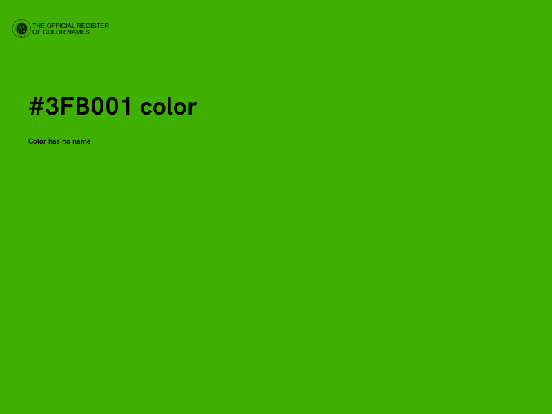 #3FB001 color image