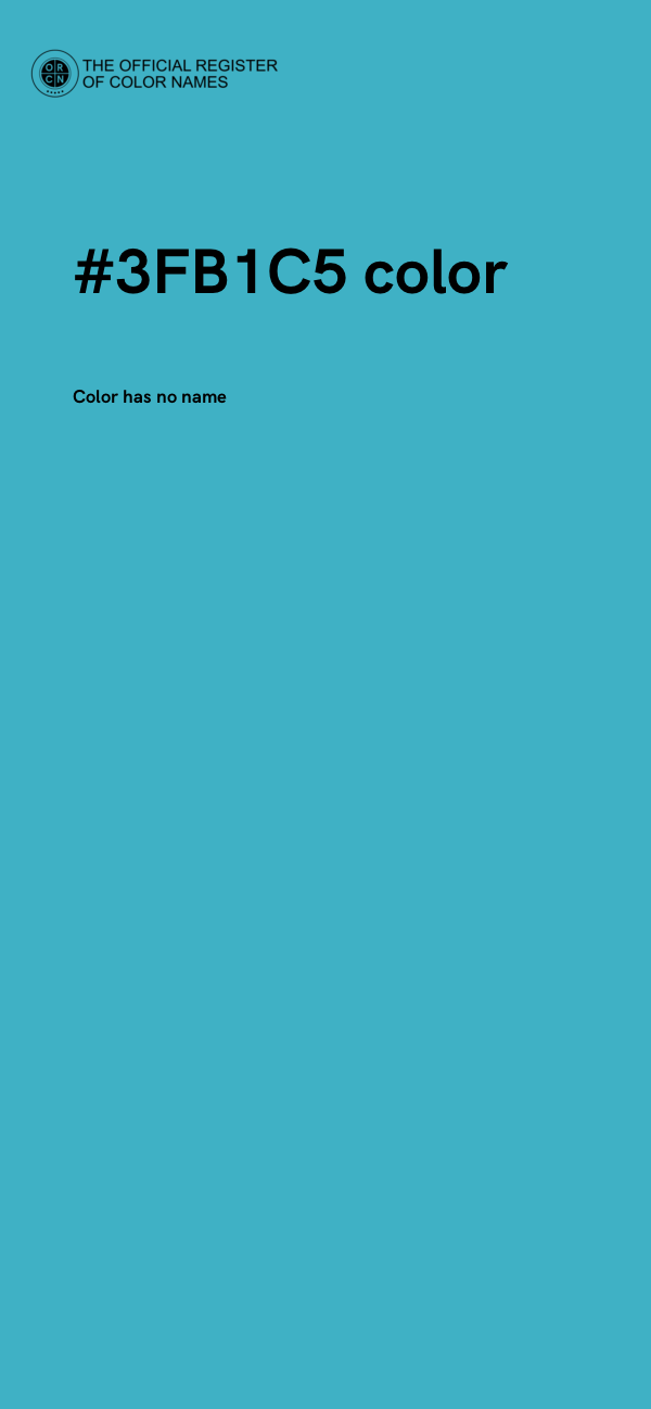 #3FB1C5 color image