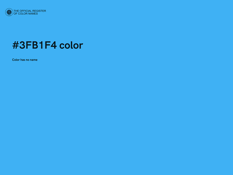 #3FB1F4 color image