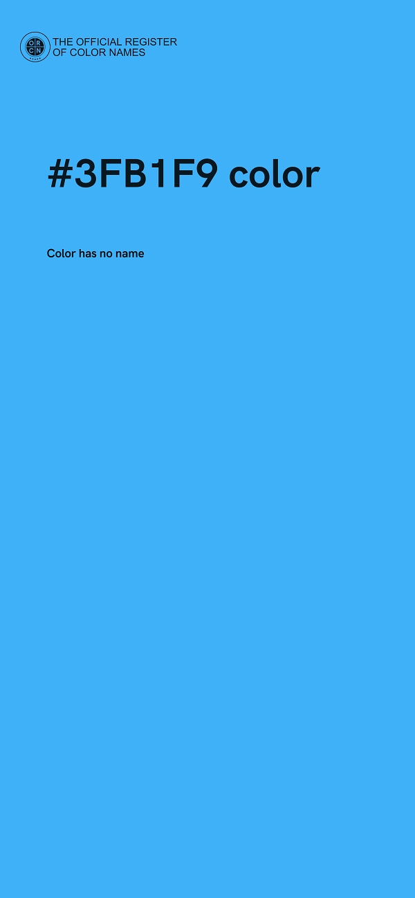 #3FB1F9 color image