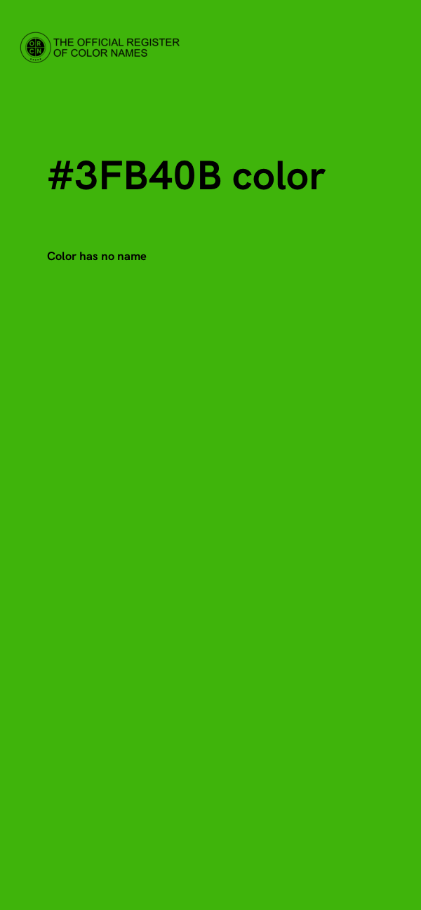 #3FB40B color image