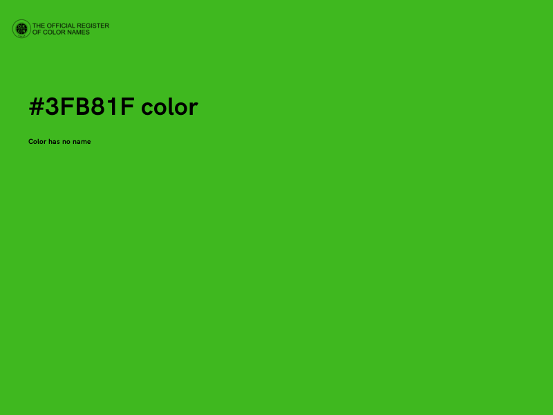#3FB81F color image