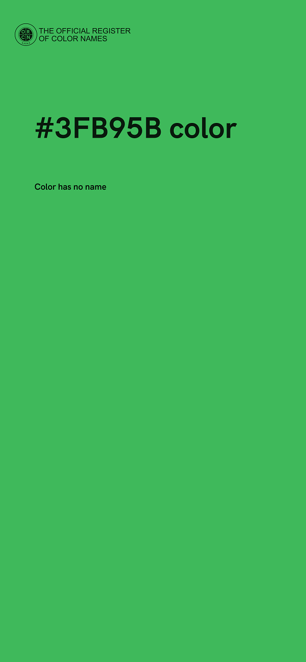 #3FB95B color image