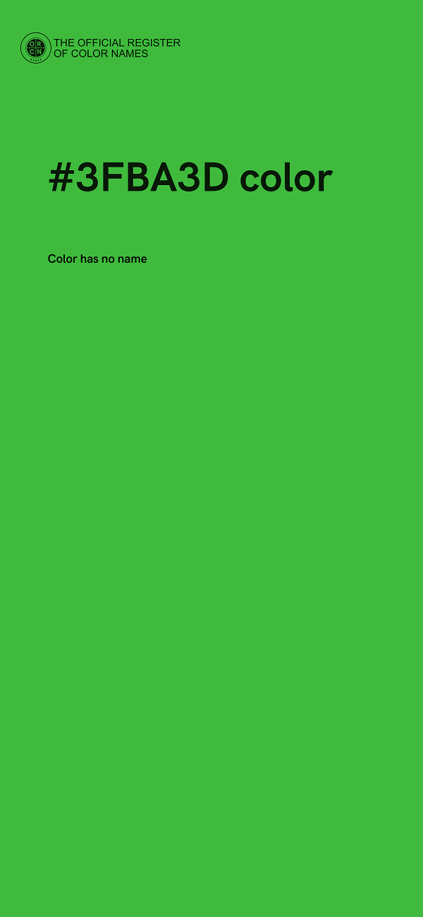 #3FBA3D color image