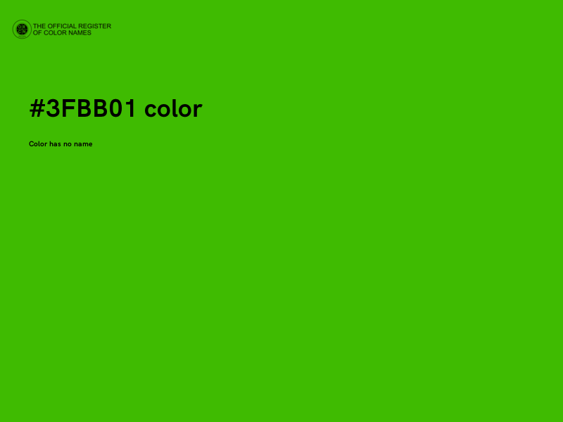#3FBB01 color image