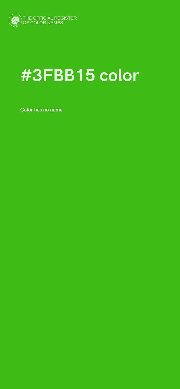 #3FBB15 color image