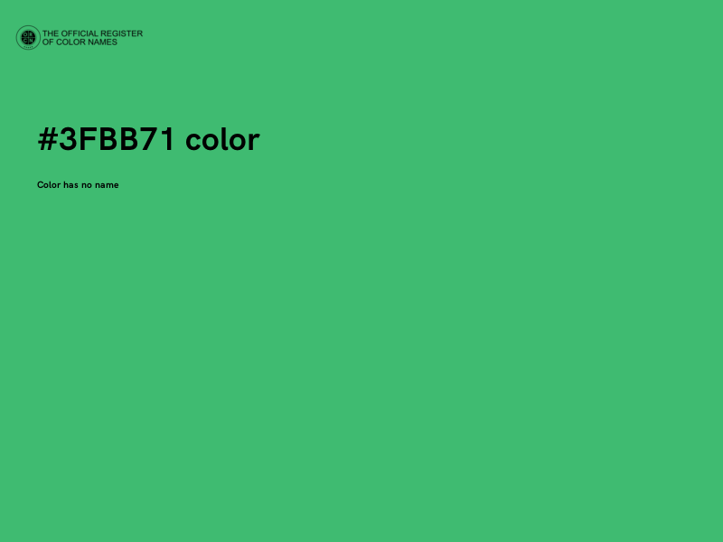 #3FBB71 color image