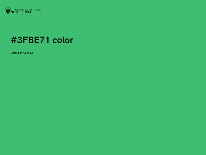 #3FBE71 color image