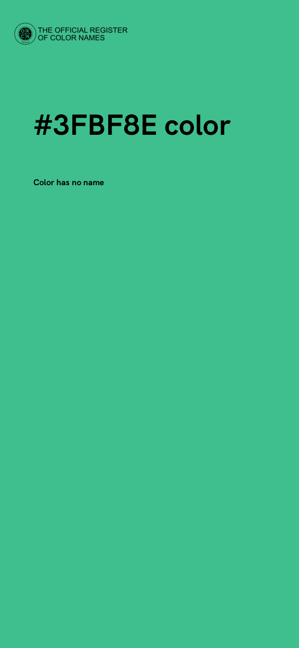 #3FBF8E color image
