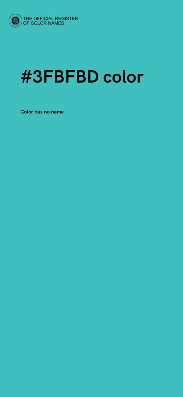 #3FBFBD color image