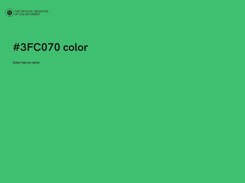 #3FC070 color image