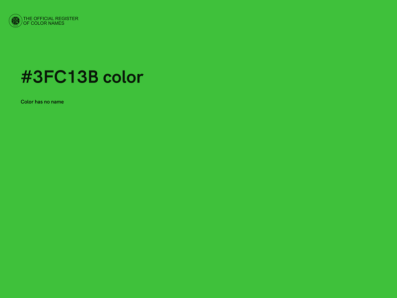 #3FC13B color image